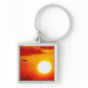 Sun photograph keyring - Beautiful photo Keychains
