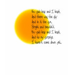 Sun Poem t-shirts