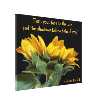 Sun Proverb on wrapped canvas