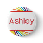 Sun & Rainbow for Ashley Pinback Button