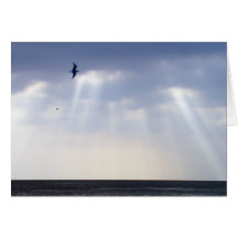 Sun ray greeting card