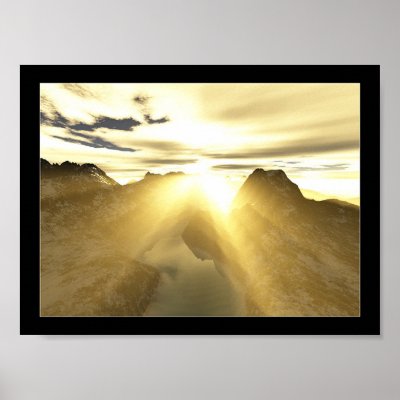 Sun Ray Print by Orbitol