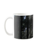 Sun rays through the trees mug