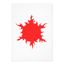 Sun rojo brillante anuncios  