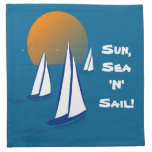 Sun, Sea 'N' Sail Coastal Yachts Napkin