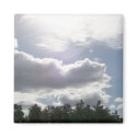 Sun Shines through Clouds Magnet