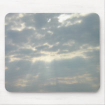 Sun shining through clouds Mousepad