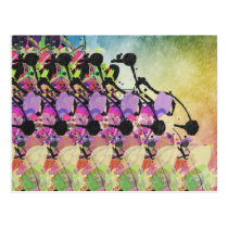 Sun Showers On Flowers postcards