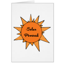 Sun Solar Powered Cards