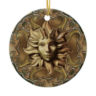 Sun Sprite Personalized Round Ornament