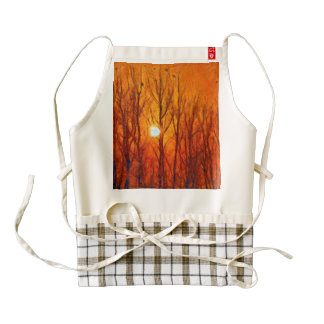 Sun starting to set zazzle HEART apron
