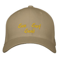 Sun Surf Sand Embroidered Hat embroidered hats