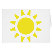 Sun Symbol Greeting Cards