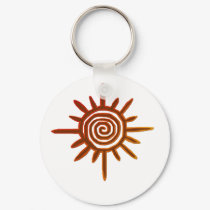 Sun Symbol Keychain by Lotacats Sun Symbol Keychain