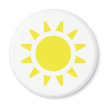 Sun Symbol Fridge Magnet