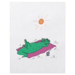sun tanning crocodile flyer