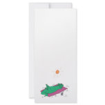 sun tanning crocodile custom rack cards