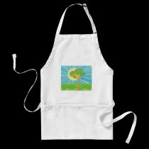 sun & tree Apron aprons