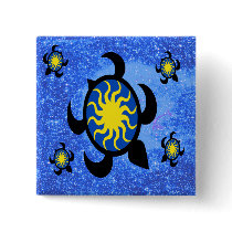 Sun Turtles Buttons