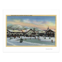 Sun Valley, ID - Challenger Inn in Winter Post Card