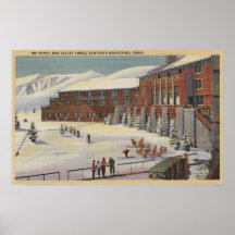 Sun Valley, ID - Ski Party at Lodge Sawtooth Posters