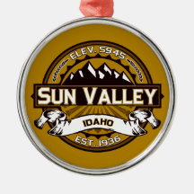 Sun Valley Logo Tan Christmas Ornament