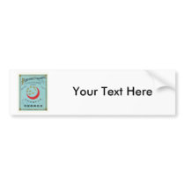 Sun Vintage Japanese Silk Label Bumper Stickers