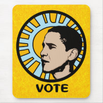 Sun Vote Obama 2012 Mousepad