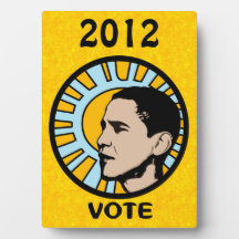 Sun Vote Obama 2012 Plaque