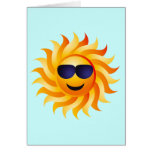 SUN WITH SHADES ON cards