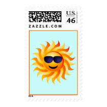 SUN WITH SHADES ON STAMPS