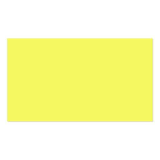Sun Yellow Color Only Visual Identifier Tools Business Card Templates