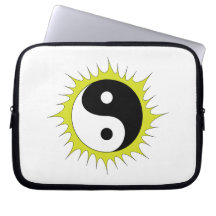 Sun Yin Yang Laptop Computer Sleeves