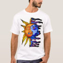 Sun Ying Yang 2 t-shirts