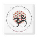 Sun, Yoga & Om II Magnet