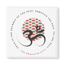 Sun, Yoga & Om II Magnet by fat_fa_tin Sun, Yoga & Om II Magnet