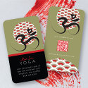Sun, Yoga & Om II Profile Card business cards by fat_fa_tin Sun, Yoga & Om II Profile Card business cards