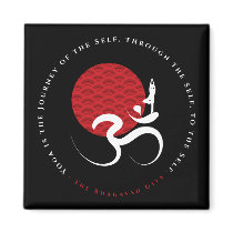Sun, Yoga & Om Magnet