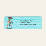 Sunbathing Beauty Custom Return Address Label