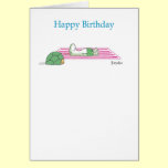 SUNBATHING TURTLE cards