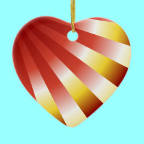 "Sunbeam" Heart-shaped ornament
