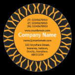SunBurst 07 Business - Orange stickers