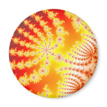 Sunburst 1.1 - Fractal Fridge Magnet