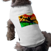 Sunburst and Net Soccer Goalie Pet Shirt