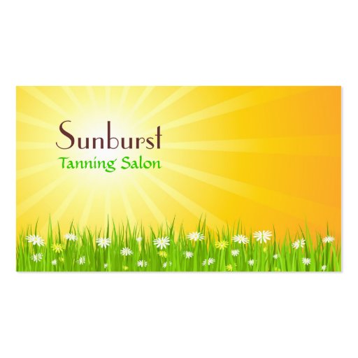 Sunburst Business Card (front side)