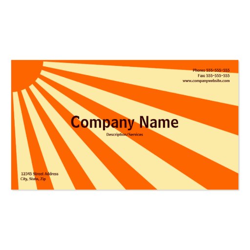 Sunburst Business Card