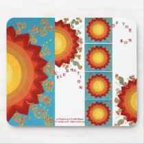 Sunburst Celestial-Vibrant Uplifting Global Art mousepads