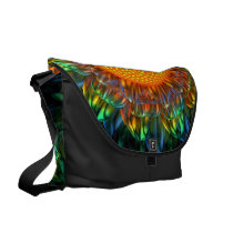 daisy, cobalt, sunburst, rainbow, Rickshaw messenger bag med brugerdefineret grafisk design