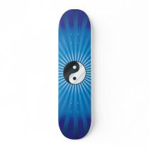 Sunburst Metal Yin Yang Skateboard by sixteenthkid Sunburst Metal Yin Yang Skateboard
