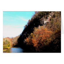 Sunburst Over The Clinch River, Southwest Virginia Card
